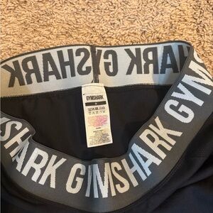 Gymshark Black and Gray Waistband Leggings